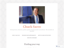 Tablet Screenshot of chucksacco.com